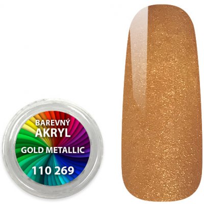 Expa nails akryl pudr metalický gold metallic 4 ml – Zboží Dáma