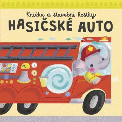 Hasičské auto - Knížka a stavební kostky – Zbozi.Blesk.cz