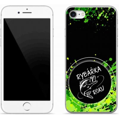 mmCase na iPhone SE (2020) - rybářka roku černé pozadí – Zboží Mobilmania