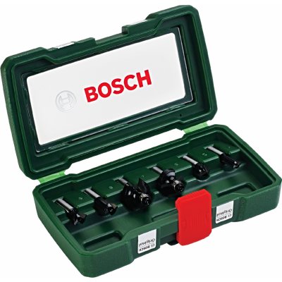 BOSCH 6dílná sada fréz z tvrdokovu (stopka 8 mm)