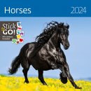 Nástěnný poznámkový Horses 2024