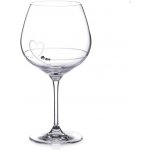 Diamante sklenice na Gin Petit Heart se Swarovski krystaly 610 ml – Zboží Dáma
