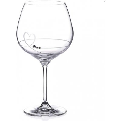 Diamante sklenice na Gin Petit Heart se Swarovski krystaly 610 ml – Zboží Dáma