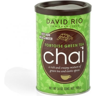 David Rio Tortoise Green Tea Chai + bateriový napěňovač jako 398 g – Zboží Mobilmania