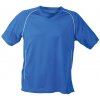 Pánské Tričko JAMES & NICHOLSON Pánské triko Team Shirt JN386 Modrá královská Bílá