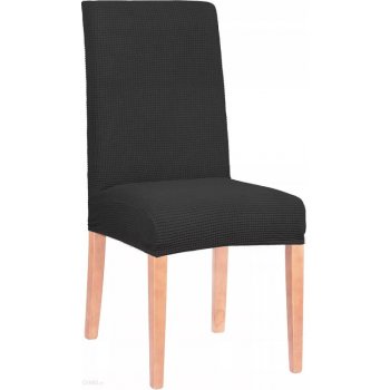 Potah na židli elastický, černá kostka SPRINGOS SPANDEX PREMIUM