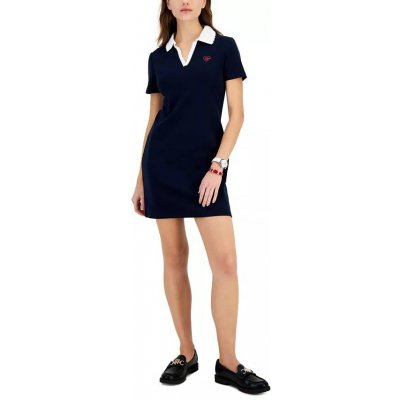 Tommy Hilfiger dámské šaty Short Polo modré – Zbozi.Blesk.cz