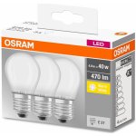 Osram 3PAK LED žárovka LED E27 P45 4W = 40W 470lm 2700K Teplá bílá 300° – Zbozi.Blesk.cz