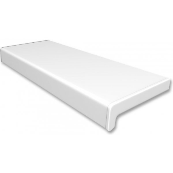 Parapet SkladOken Vnitřní PVC parapet šíře 250 mm PVC koncovky(cena za 1 cm délky) bílý