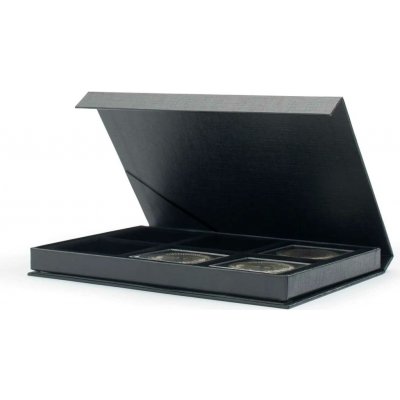 LEUCHTTURM QUADRUM Etue AIRBOX na mince v bublinkách černé Počet kapes 6 – Sleviste.cz