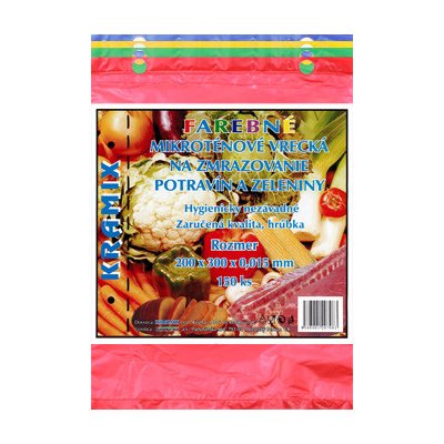 KRAMIX Sáčky mikrotenové 20 x 30 cm 15 mic barevné 150 ks – Hledejceny.cz