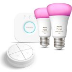 Philips Hue White and Color Ambiance 9W 1100 E27 malý promo starter kit + Hue Tap Dial Switc – Zboží Mobilmania