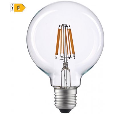 Diolamp LED Globe Filament žárovka čirá G125 8W/230V/E27/2700K/980Lm/360°