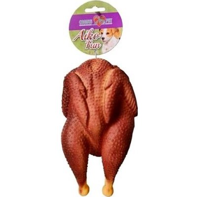 Cobbys Pet Aiko Fun Grilované kuře pískací 19 × 10 × 8,5 cm – Zboží Mobilmania