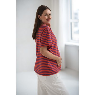 Triko ke kojení Mamahood Orange Stripes – Zboží Dáma