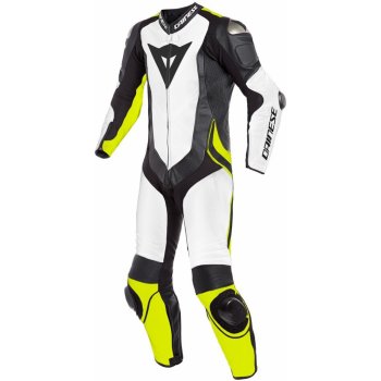 jednodílná kombinéza Dainese Laguna Seca 4 bílá/černá/žlutá