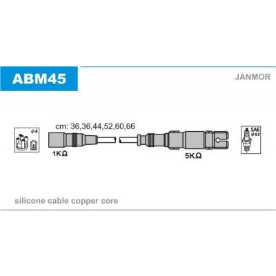JANMOR Sada kabelů pro zapalování JNM ABM45 – Hledejceny.cz