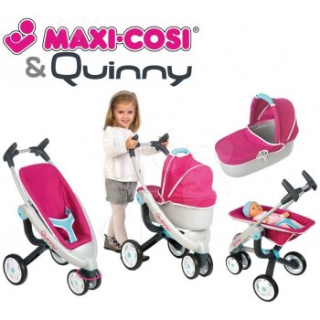 SMOBY 3v1 Maxi Cosi & Quinny růžovomodrý