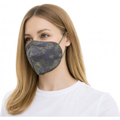Balerina Zdravotnický Český nanorespirátor FFP2 Dark camo – Hledejceny.cz