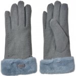 dámské rukavice s kožešinkou prošívané Fashion Gloves šedé – Hledejceny.cz