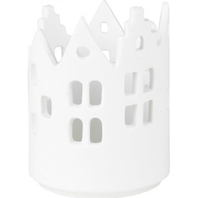 räder Porcelánový svícen City Light 7,5 cm, bílá barva, porcelán – Zboží Dáma