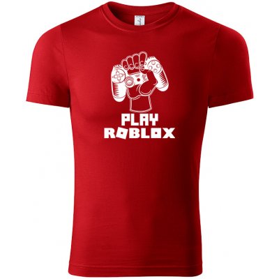 Tričko Play Roblox červené