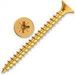 Vrut do dřeva univerzální, 3,5x50 mm, PZ1, záp. hl., žl. Zn, celozávit – Hledejceny.cz