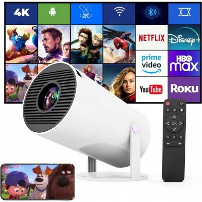 Wi-Fi Smart 4K projektor s Bluetooth reproduktorem Openbox PRO300, Android 11, Netflix P00160 – Zboží Dáma
