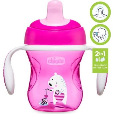 Chicco hrneček training s držadly červený 200 ml – Zbozi.Blesk.cz