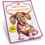 Velká kniha Vymalovánek tmavě fuchsiová – Zboží Mobilmania