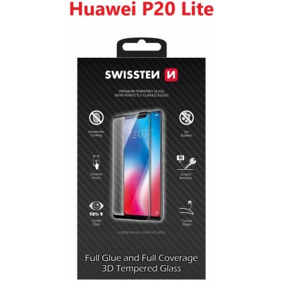 SWISSTEN ULTRA DURABLE 3D GLUE GLASS HUAWEI P20 LITE 8595217457553 – Zbozi.Blesk.cz