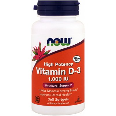 Now Foods Now Vitamin D31000 IU3 60 softgel kapslí – Hledejceny.cz