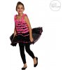 Dětský karnevalový kostým Balerína růžovo černá