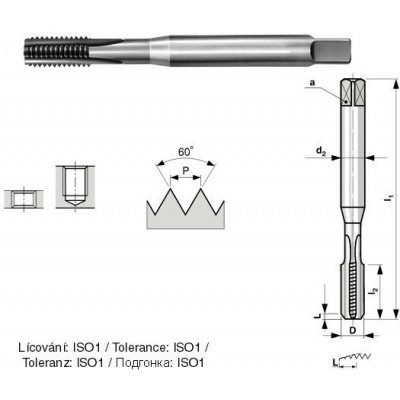 Závitník 22 3043 M 3 ISO1 HSSE cztool – Hledejceny.cz