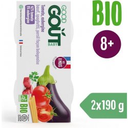 Good Gout BIO Špagety s lilkem a hovězím masem 2 x 190 g