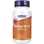 Now Foods Methyl B12 5000 mcg 90 rostlinných kapslí – Hledejceny.cz