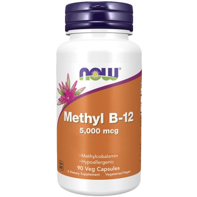 Now Foods Methyl B12 5000 mcg 90 rostlinných kapslí – Hledejceny.cz