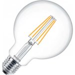 Philips LED žárovka E27 Classic Filament G93 7W 60W teplá bílá 2700K – Hledejceny.cz