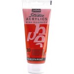 Pebeo akrylové barvy Studio Acrylics 100 ml 020 transparent červená šarlatová – Sleviste.cz