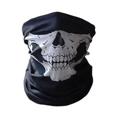 nákrčník Lebka Rocka Neck Tube Mouth Skull Wht – Sleviste.cz
