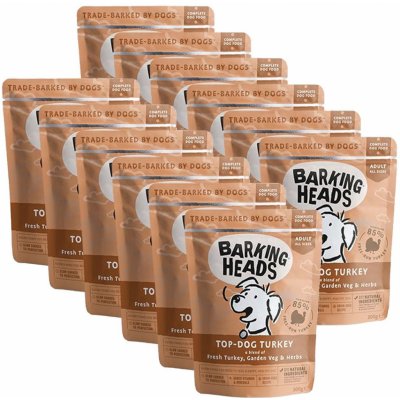 Barking Heads Adult Top Dog Turkey Grain Free 12 x 300 g – Hledejceny.cz