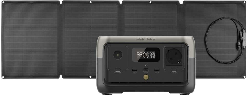 EcoFlow RIVER 2 + solární panel 110W 1ECOR620SP110