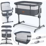 Divio přístavná, skládací cestovní postýlka Sleep&Go 0–5 m 9 kg tmavě šedá – Zboží Mobilmania