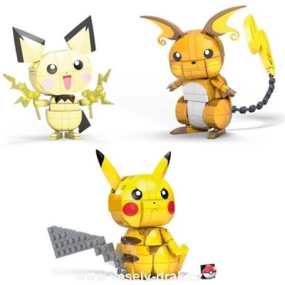 Mattel Pokémon Set Pikachu Evolution Trio - Mega Construx – Zboží Mobilmania