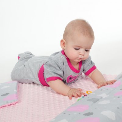 New Baby Oboustranný Set z Minky ježek mátový – Zboží Mobilmania