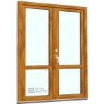 Kömmerling balkonové dveře 70 AD s příčkou O+OS klapačka pravé winchester/bílá 150 x 220 cm oboustranná klika + FAB + hliníkový práh – Hledejceny.cz