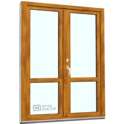 Kömmerling balkonové dveře 70 AD s příčkou O+OS klapačka pravé winchester/bílá 150 x 220 cm oboustranná klika + FAB + hliníkový práh – Hledejceny.cz