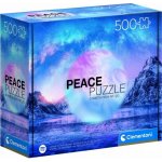 CLEMENTONI Peace : Světle modrá 500 dílků – Sleviste.cz