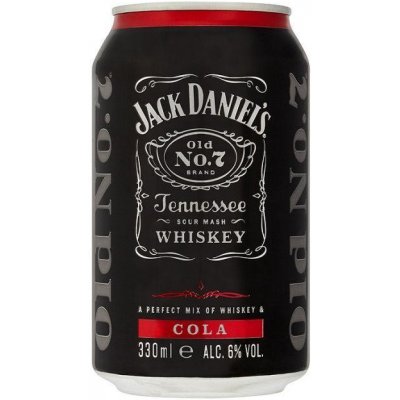 JACK DANIELS & COLA 6% 6% 0,33 l (holá láhev) – Zboží Dáma