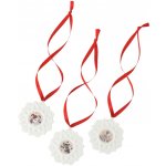 Rosenthal Vánoční set 3 porcelánových Mini ozdob Vločky, Vánoční hostina, Ø 5 cm 02485-727522-28675 – Hledejceny.cz
